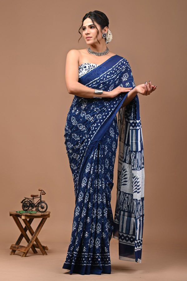 Hand Block Printed Daily Wear Saree